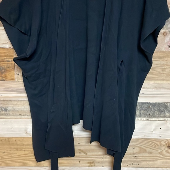 Banana Republic size OS Black Open Front Tie Soft and Stretchy Sweater Cardigan - Picture 8 of 10